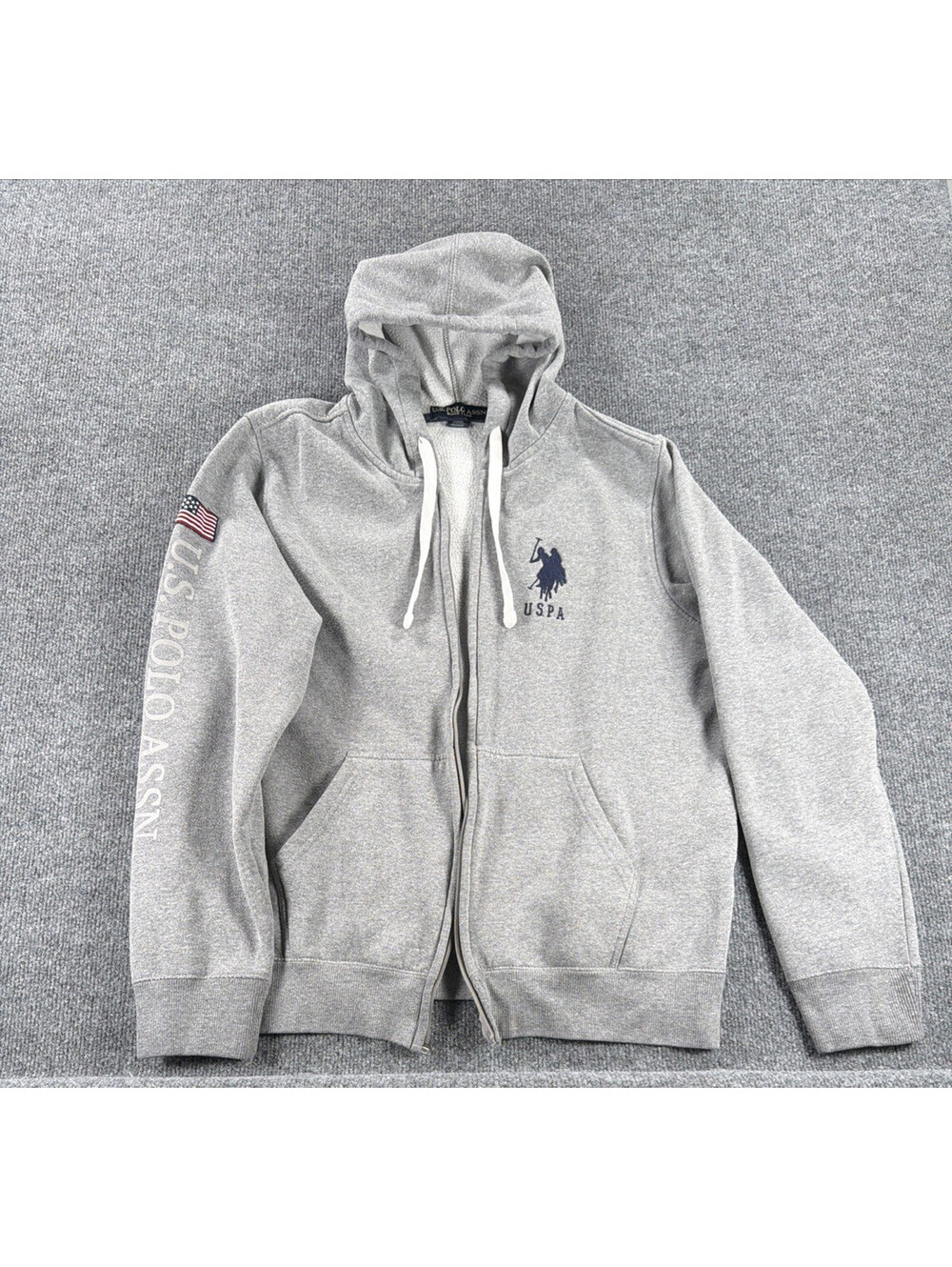 US Polo Assn. Full Zip Hoodie- Men's Medium *No zipper*